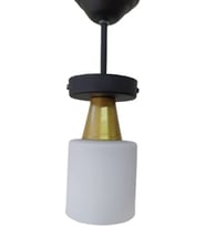 MYLİGHTS  MODERN  TEKLİ  AVİZE SİYAH  OPALK CAMLI