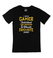 As A Gamer Siyah Tişört