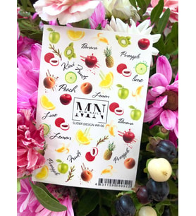 Nail Art Slider Stiker – Botanik Yapraklar W06