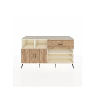 Kronos Konsol 6 Raflı Tek Çekmeceli 2 Kapaklı 176x59x99 Aytaşı-Çam