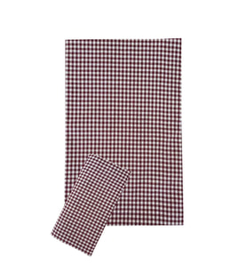 Zefir Desen Sofra Bezi Masa Örtüsü 170 x 170 Cm Bordo (Çok Renkli)