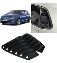 Volkswagen Polo MK6 Kelebek Cam Kaplama Vizörü Parlak Siyah 2017+