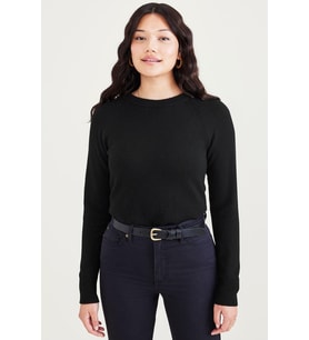 Yuvarlak Yaka Kazak Black