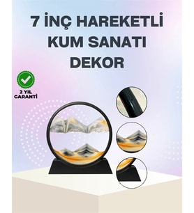 Zihin Açıcı Kum Manzarası – 3D Dinamik Kum Tablosu, Dekoratif, Dönüştükçe Yenilenen Sakinleştirici S