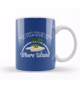 Anchorman Whore Island Ron Burgundy Kupa Bardak Porselen