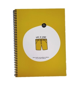 Hisli Şeyler 18.5X25 Çizgili Defter - Life Is Şort