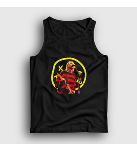 Presmono Unisex Siyah Logo Nirvana Kurt Cobain Atlet 35538tt
