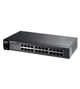 Zyxel ES1100-24E 24-Port 10/100Mbps Port-Önceliklendirme Destekli Yönetilemeyen Fast-Ethernet Switch (Siyah)