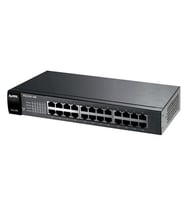 Zyxel ES1100-24E 24-Port 10/100Mbps Port-Önceliklendirme Destekli Yönetilemeyen Fast-Ethernet Switch (Siyah)