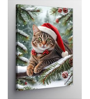 Kanvas Tablo Noel Baba Şapkası