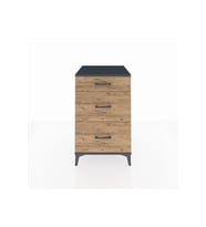 Kronos Komodin 3 Çekmeceli 60x59x96 Antrasit-Çam