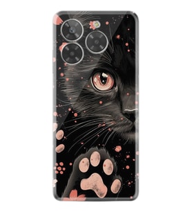 General Mobile Era 50 Kılıf Boutique Baskılı Resimli Kara Kedi Pcode -085
