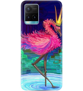 Vivo Y11S Y21S Y20 Y20S Y70 Kılıf Desemli Silikon Queen Flamingo 1748