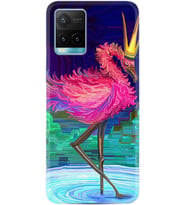 Vivo Y11S Y21S Y20 Y20S Y70 Kılıf Desemli Silikon Queen Flamingo 1748