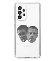 Samsung Galaxy A23 Uyumlu Fight Club Desenli Şeffaf Telefon Kılıfı