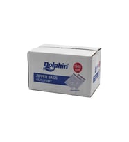 Dolphin Kilitli Şeffaf Buzdolabı Kilitli Saklama Poşeti Torba - 11x14 Cm. - 1000 Adet - Kutu
