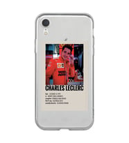 Iphone XR Uyumlu Charles Leclerc Desenli Şeffaf Telefon Kılıfı