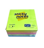 KRAF 5050MX YAPIŞKANLI NOT KAĞIDI KÜP 250YP 50x50mm MIXED (5 RENK)