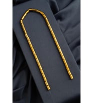 Hematit Doğal Taş Parlak Gold Silindir Kesim 6x8mm Dizi