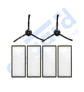 Roborock Q REVO PRO-S-MAXV Uyumlu 2 Yan Fırça 4 Filtre PKT-iasgf0000566
