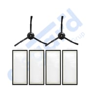 Roborock Q REVO PRO-S-MAXV Uyumlu 2 Yan Fırça 4 Filtre PKT-iasgf0000566