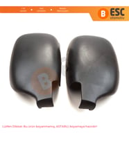 Renault Kangoo Nissan Kubistar 1997-2008 Peugeot 405 için Sağ Sol Yan Dış Ayna Kapağı 8200245171 8200245172