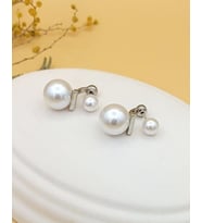 Silver İnci Küpe