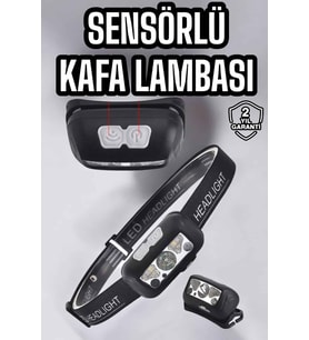 Northcity Kafa Lambası Sensörlü Şarjlı Ayarlanabilir Kamp Işıkları - IPX5 Su Geçirmez Gece Balıkçılığı Işığı