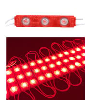 Kırmızı 3 Ledli Kablolu Parmak Led 12 v 5 adet