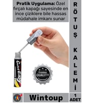 #RötuşKalemi Parlak Boya Koruyucu Profesyonel Hızlı Kuruyan Gri Şık Araç Çizik Giderici Rötuş Kalemi