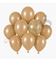 Çöl Kumu Renk Lateks Retro Balon (13 cm) - 10 Adet