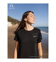 Nevermind Unisex Ciel Lune Tasarım Oversize Tshirt (Siyah)