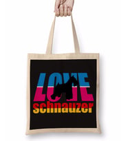 Love schnauzer Bez Çanta Uzun Saplı