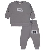 Civil Baby CVL Baskılı 6-18 Ay Takım - Gri