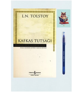 Kafkas Tutsağı - Tolstoy - iş Bankası Kültür Yayınları - Pensan Büro Mavi Tükenmez Kalem (Krem)