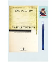 Kafkas Tutsağı - Tolstoy - iş Bankası Kültür Yayınları - Pensan Büro Mavi Tükenmez Kalem (Krem)