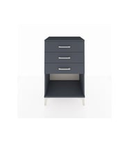Hyperion Komodin 3 Çekmeceli 60x44x96 Antrasit-Antrasit