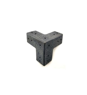 Antika Tarz Dekoratif Pirinç Köşe Gönye - 68x68 Mm, Oksit