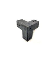 Antika Tarz Dekoratif Pirinç Köşe Gönye - 68x68 Mm, Oksit