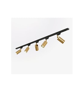 GU10 Os ram LED Spot Mat Altın Gold Hareketli Başlık Alüminyum Gövde Tasarrufllu Led Ray Spot