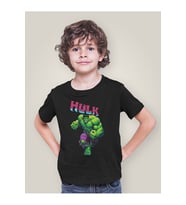 Hulk Baskılı Unisex Film Kahramanı Çocuk Tişört (1-12 Yaş)