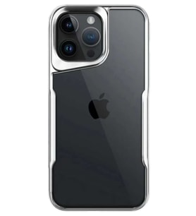 iPhone 15 Pro Max Kılıf Boyi Silikon Kapak - Gümüş