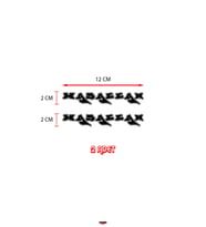 Maşallah Yazısı Oto Sticker 2 Adet Siyah 12*2 Cm