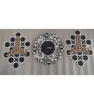 Modern Duvar Saati 3 lü kombin Dini motif ve Kalite