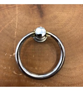 Çekmece Kapak Kulpu Halka 40mm (2 Adet) krom