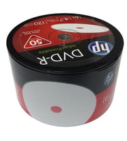 Hp DVD-R 4,7gb-120min 16x 50 li Shrink Printable