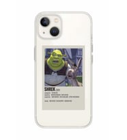 Iphone 14 Uyumlu Shrek Minimalsit Poster Desenli Şeffaf Telefon Kılıfı