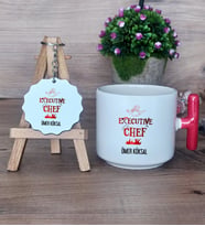 Aşçıya Hediye Hediye Seti Kupa Bardak T Kulplu ve Anahtarlık Dünya Aşçılar Günü Hediyesi (Model 1)