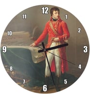 Cakatablo Napoleon Bonaparte Savaş Planları Kağıtları Duvar Saati