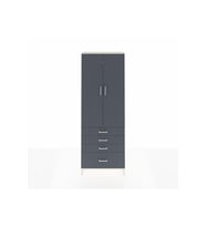 Arges Dolap 5 Raflı 4 Çekmeceli 2 Kapaklı 88x30x243 Aytaşı-Antrasit